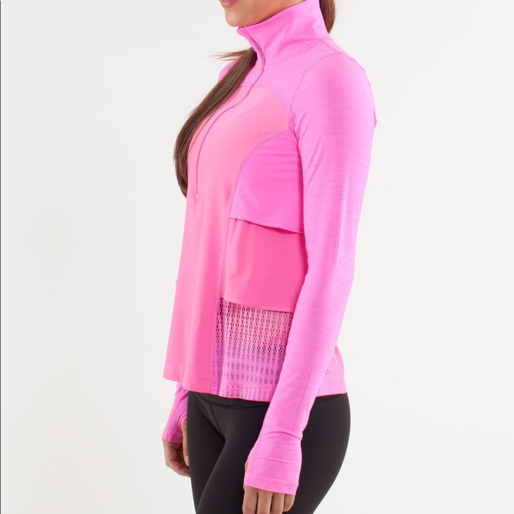{Lululemon} hot pink fitness jacket